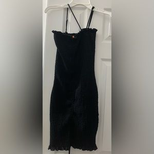 Ever After Summerland Black Smocked Dress
